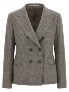 Gray Virgin Wool Blazer