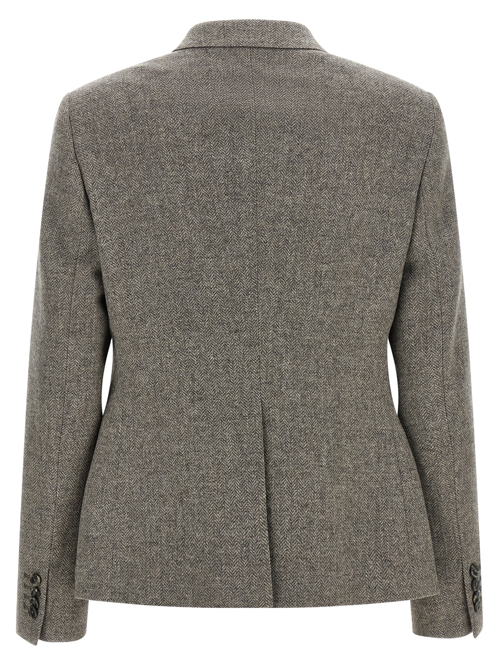 Gray Virgin Wool Blazer