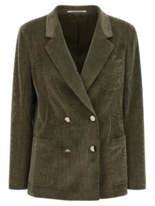Bicolor Cotton Blazer