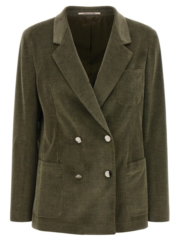 Bicolor Cotton Blazer
