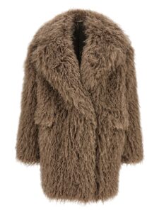 Gray Polyester Coat