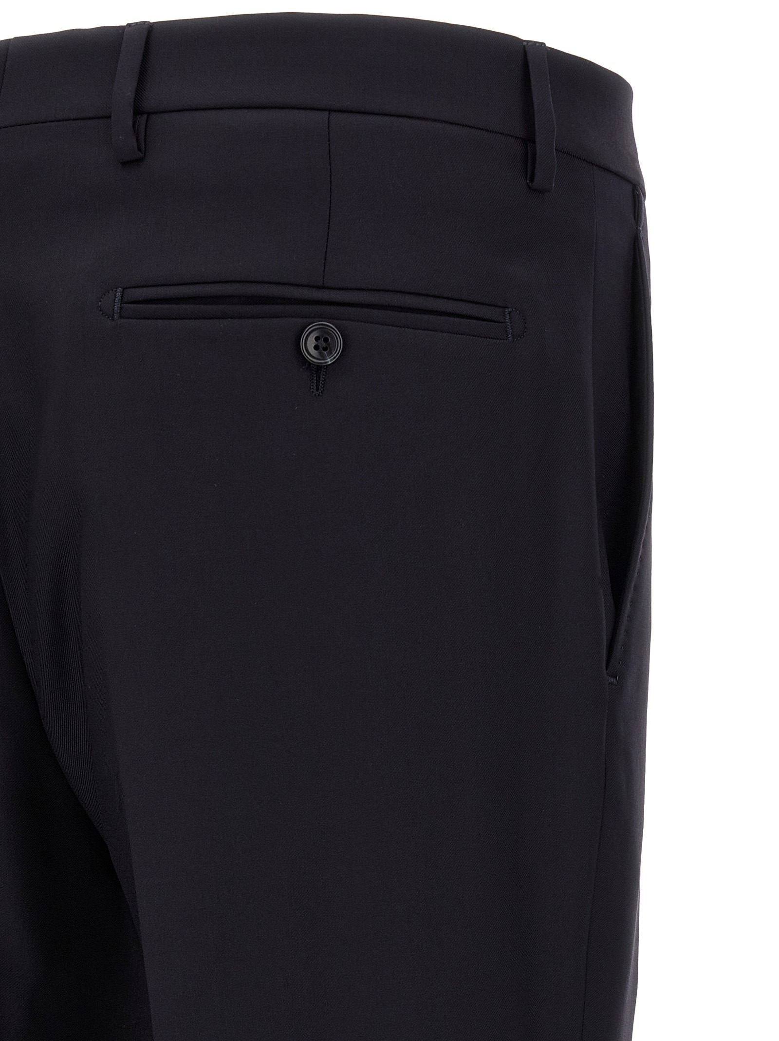 Blue Virgin Wool Two Piece Suit