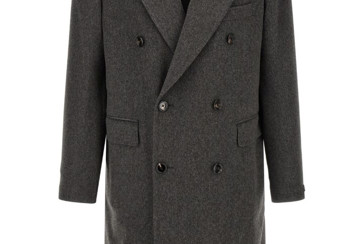 Gray Virgin Wool Coat | Jag Couture London – New York