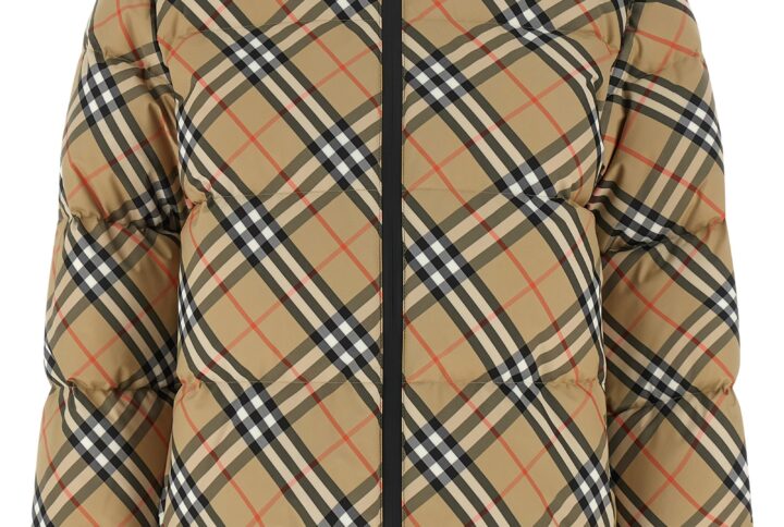 Beige Polyester Full-Length Jacket | Jag Couture London – New York