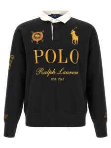 Black Cotton Polo Shirt