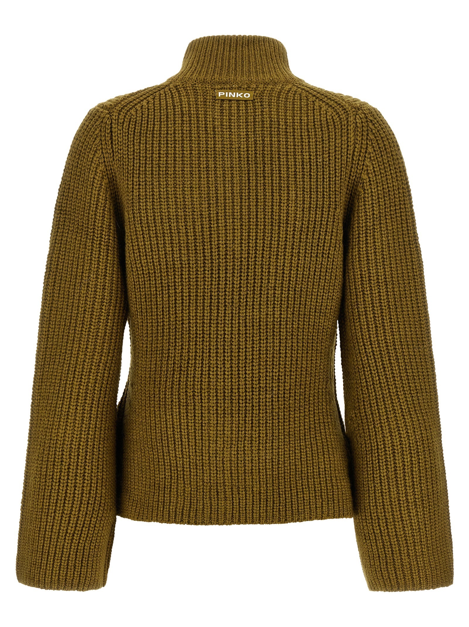 Bicolor Polyester Cardigan
