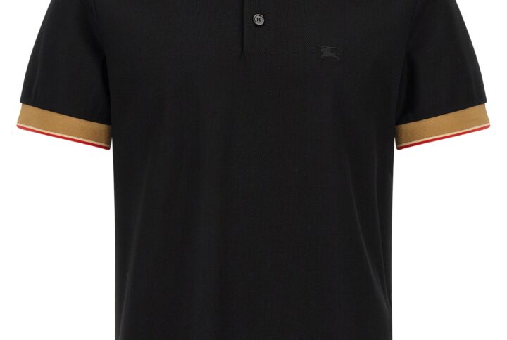 Black Cotton Polo Shirt | Jag Couture London – New York