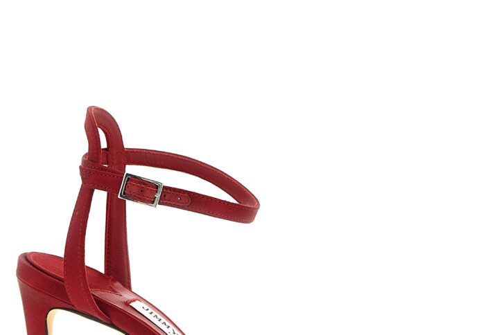 Red Lamb Leather Stiletto Heel Sandals | Jag Couture London – New York
