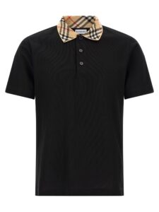 Black Cotton Polo Shirt