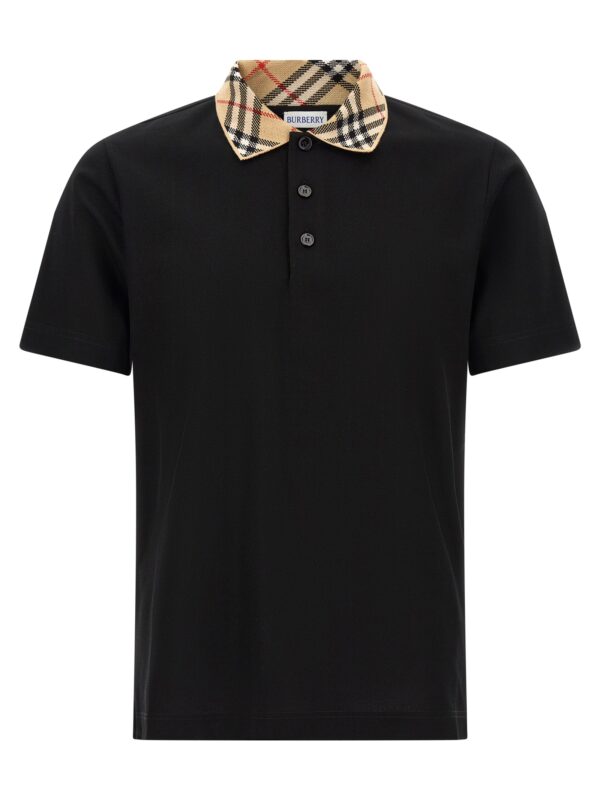 Black Cotton Polo Shirt