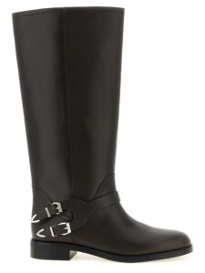 Black Cowhide Over The Knee