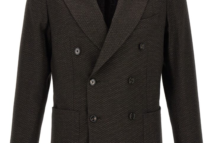 Brown Virgin Wool Blazer | Jag Couture London – New York