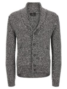 Bicolor Wool Cardigan