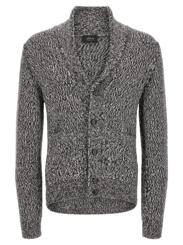 Bicolor Wool Cardigan