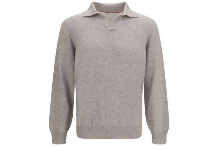 Gray Cashmere Sweatshirt | Jag Couture London – New York