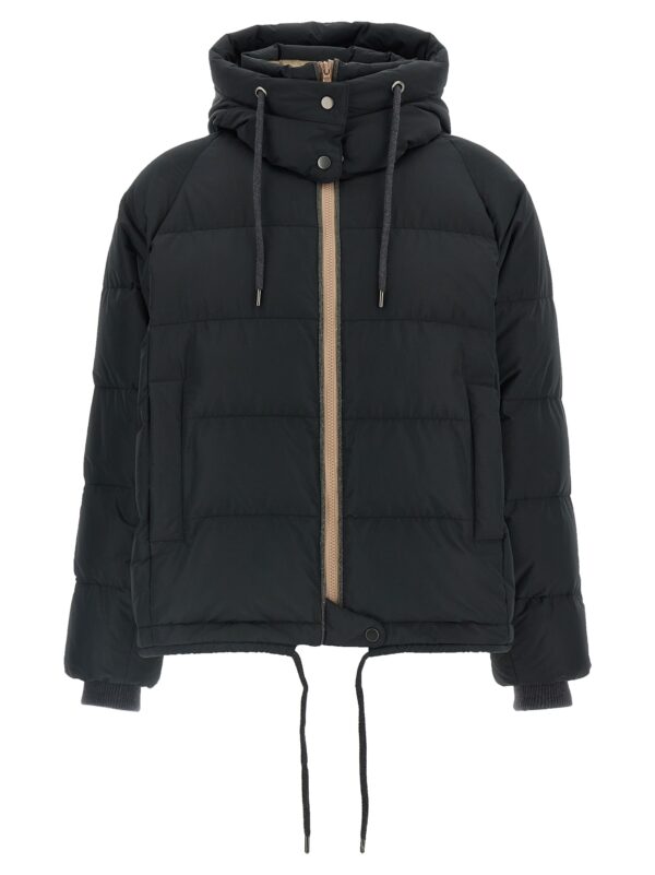 Black Cotton Full-Length Jacket