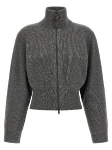 Gray Cashmere Cardigan