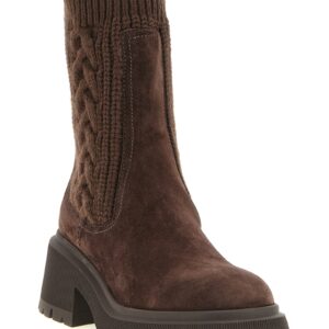Brown Lamb Leather Ankle Boots