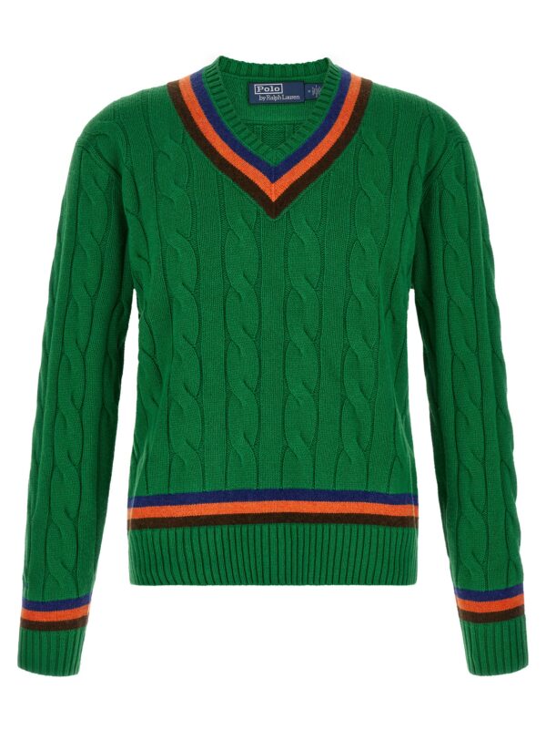 Bicolor Wool Cardigan