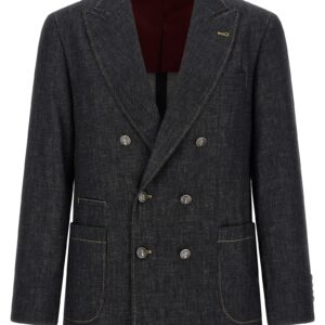 Blue Cotton Blazer