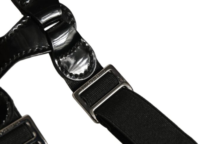 Black Adjustable Silver Metal Clips Suspenders | Jag Couture London – New York