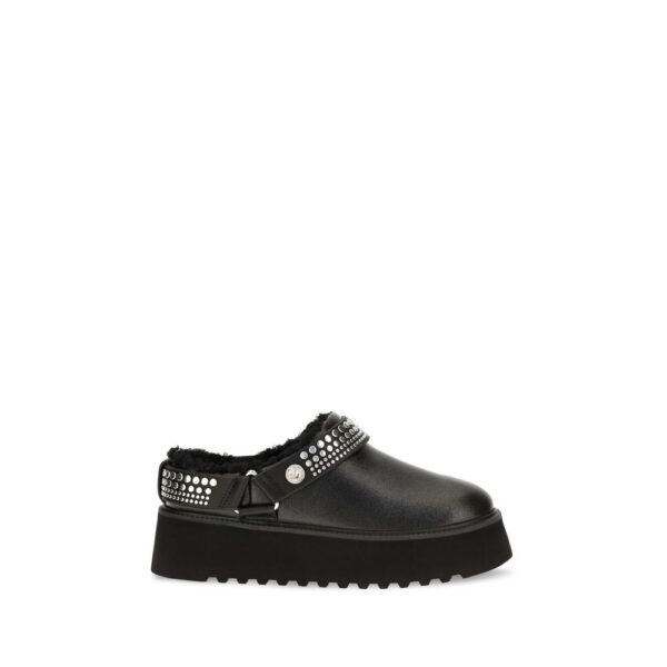 Black Calf Leather Bos Taurus Clogs