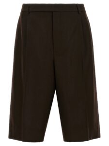 Brown Wool Bermuda Shorts