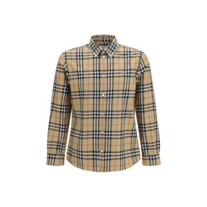 Beige Cotton Pattern Shirt