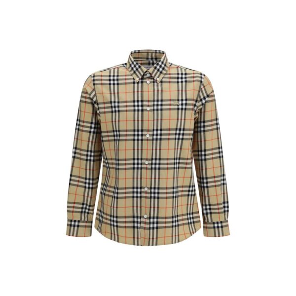 Beige Cotton Pattern Shirt