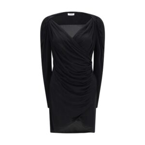 Black Viscose Casual Dress | Jag Couture London – New York