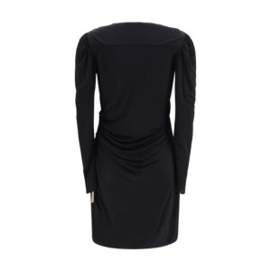 Black Viscose Casual Dress