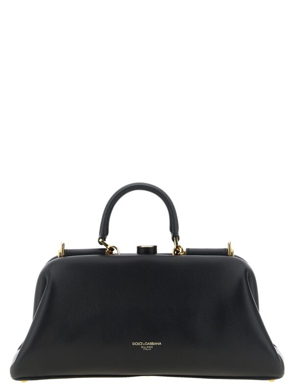 Black Lamb Leather Handbag
