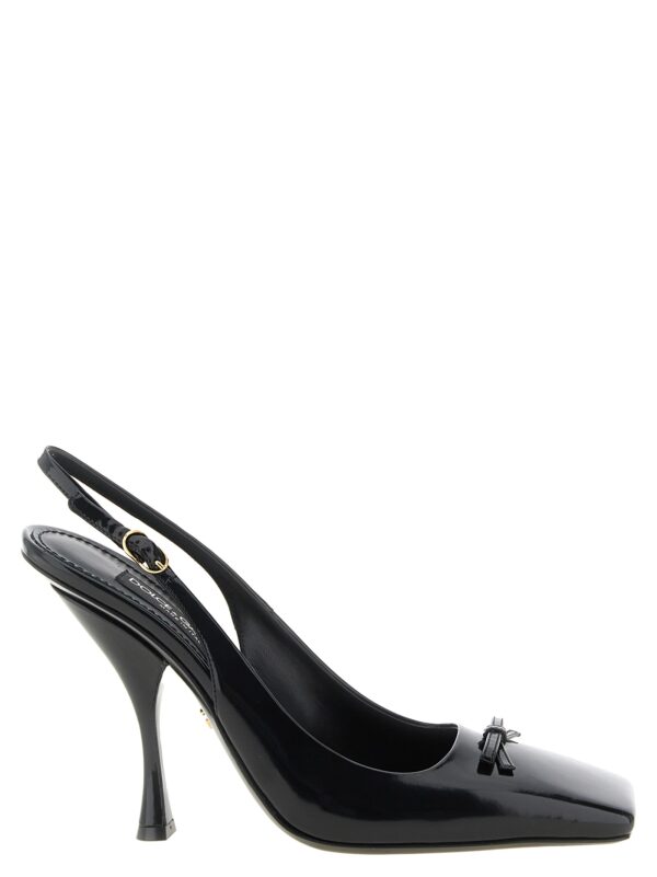 Black Calfskin High Heel Pumps