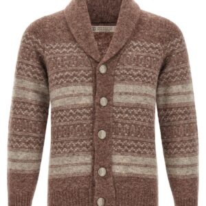 Brown Alpaca Leather Cardigan | Jag Couture London – New York