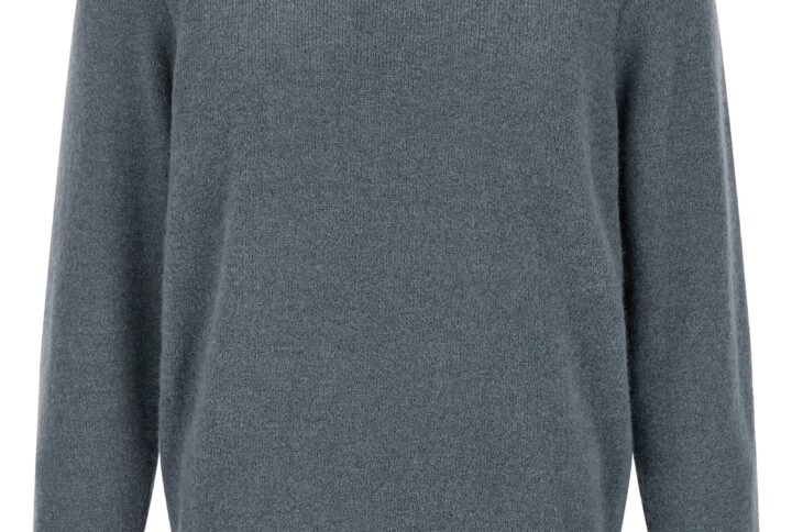 Blue Alpaca Leather Cardigan | Jag Couture London – New York