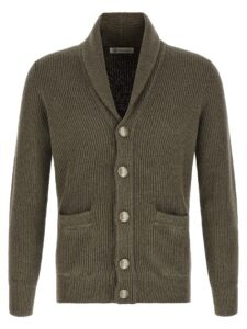 Bicolor Cotton Cardigan