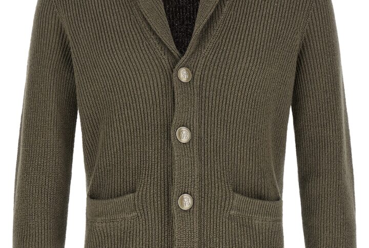 Bicolor Cotton Cardigan | Jag Couture London – New York