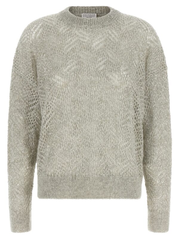 Gray Polyamide Cardigan