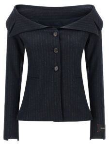 Blue Polyester Blazer