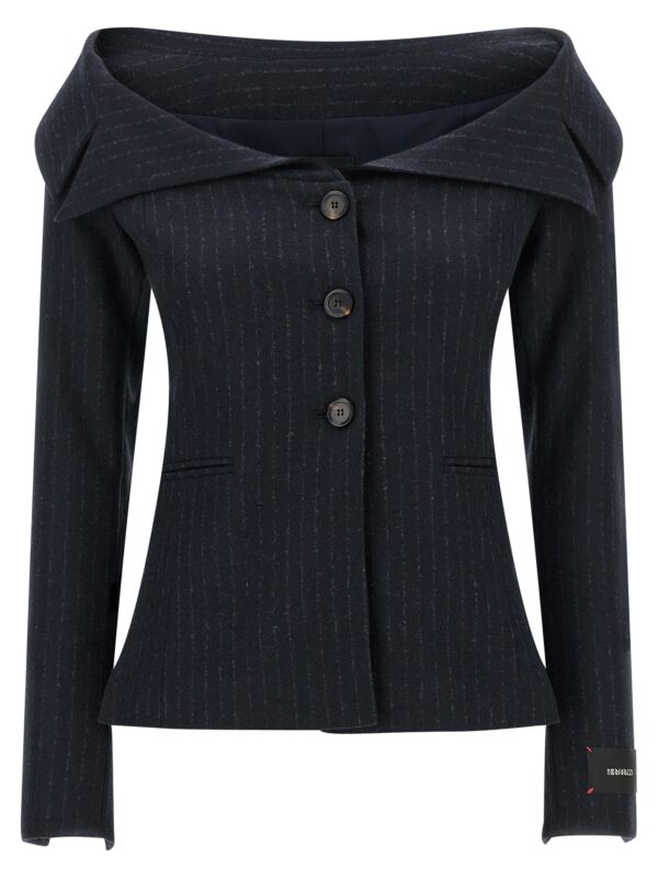Blue Polyester Blazer