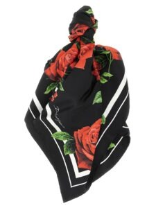 Black Silk Foulard