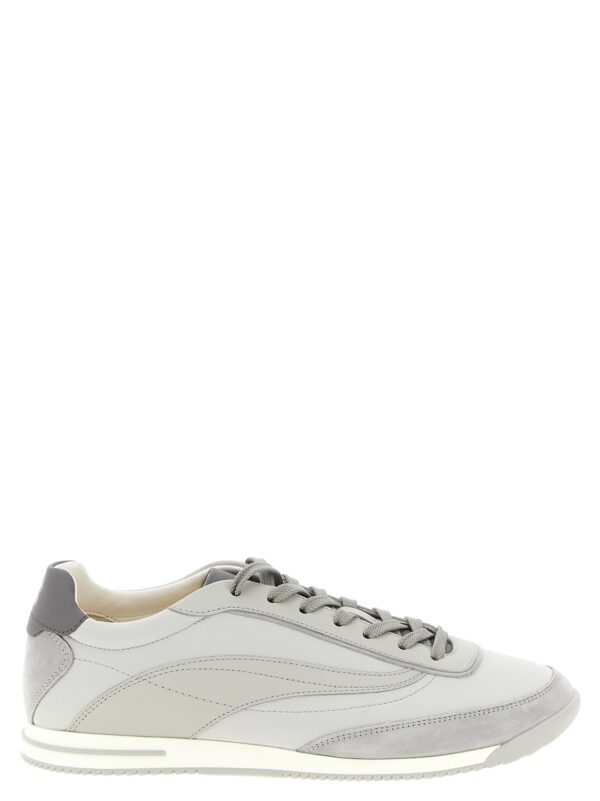 Gray Polyethylene Low Top Sneakers