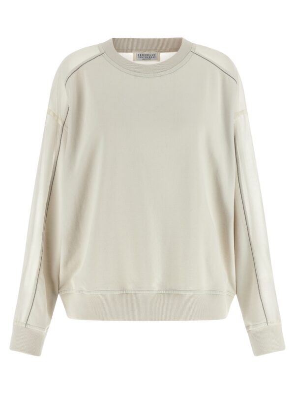 White Cotton Sweatshirt