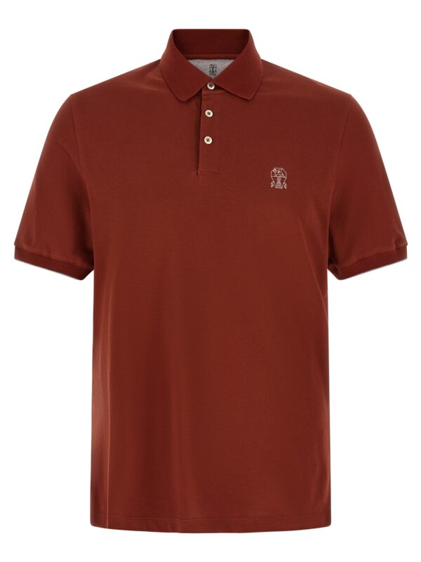 Red Cotton Polo Shirt
