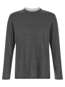 Gray Silk T-Shirt