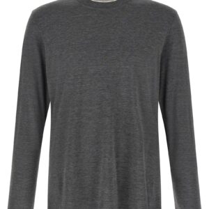 Gray Silk T-Shirt