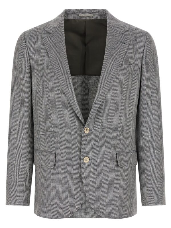 Gray Wool Blazer