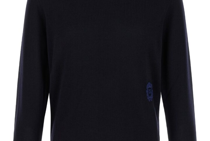 Blue Virgin Wool Cardigan | Jag Couture London – New York