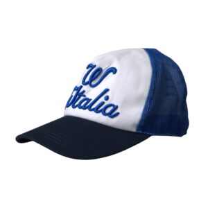 Blue White Black Italia Mesh Baseball Hat | Jag Couture London – New York