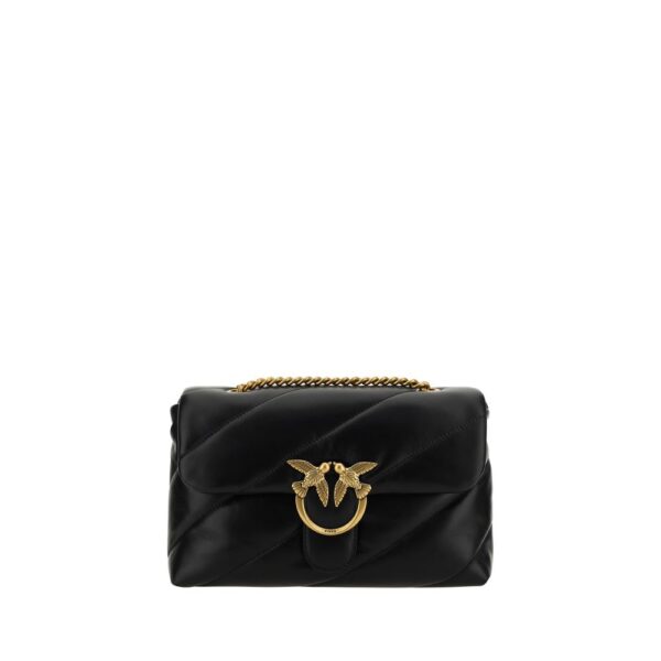 Black Calf Leather Bos Taurus Shoulder Bag
